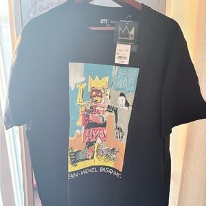 Uniqlo Black Graphic Tee - Jean-Michel Basquiat Design